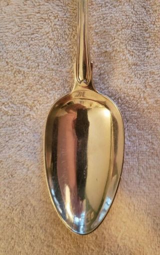 ENGLISH Sterling Silver STUFFING SPOON with Shell and Crest 1816 S.  Hougham 12 