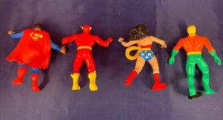 Vintage DC Comics The Flash Superman Wonder Woman Aquaman PVC Action Figures 2
