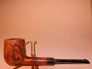 Darby Imported Briar Pipe Hand Carved Billiard Vulcanite Hard Rubber Thin Stem