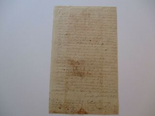 Antique Autograph American Document Signed Historic 18th Century Kennedy 1792