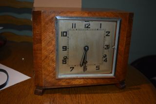 Vintage Anvil Perivale Art Deco Westminster Chime Mantel Clock