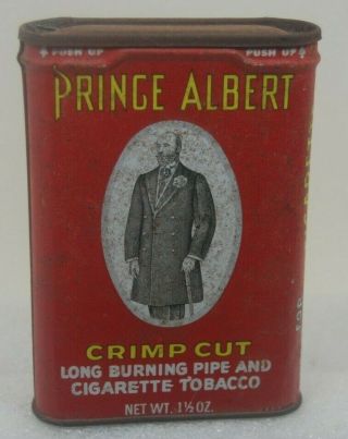 Antique Prince Albert Tobacco Tin Can 1 1/2 oz vintage old 2