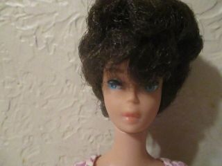 Vintage 1958 1962 Mattel Barbie Midge Brunette 11.  5 " Straight Leg Doll Japan