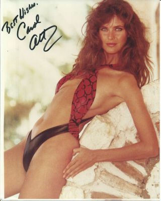 Carol Alt Sexy Bikini & Vintage Hand Signed Autographed Photo