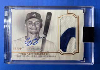 2020 Topps Dynasty Corey Seager Patch Auto Card /10 World Series Mvp Dodgers