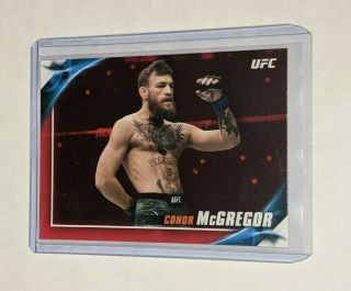Conor Mcgregor 2019 Topps Ufc Knockout 25 Ruby Parallel 4 / 8
