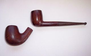 Vintage Masta Popular Straight Briar Tobacco Pipe Bakelite Stem & Unmarked Bowl