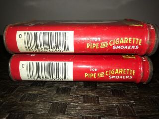 Vintage Prince Albert Tin Crimp Cut Cigar Pipe and Tobacco (2 Tins) - 3