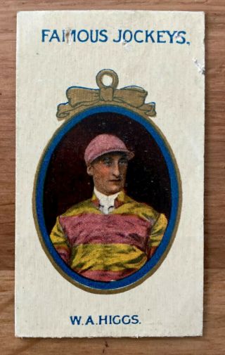 Rare Taddy Famous Jockeys No Frame Cigarette Card 1905 Cat Price £36 W A Higgs