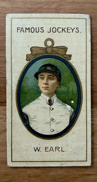 Rare Taddy Famous Jockeys With Frame Cigarette Card 1905 Cat Price £36 W Earl
