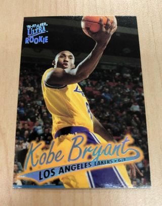 1996 - 97 Fleer Ultra Kobe Bryant Rookie Card 52 Mamba La Lakers - Hof Rare