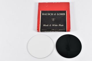 Vintage Bausch & Lomb Black & White Plate Cnscope 31 - 26 - 87 2
