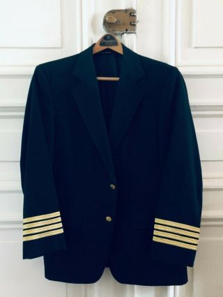 Vintage / Panam Airline /captain Pilot Uniform With Four Stripes / Size 40