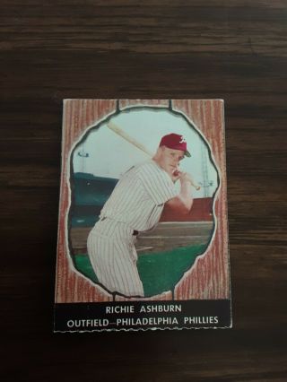 1958 Hires Rootbeer Baseball Cards Richie Ashburn No Tab