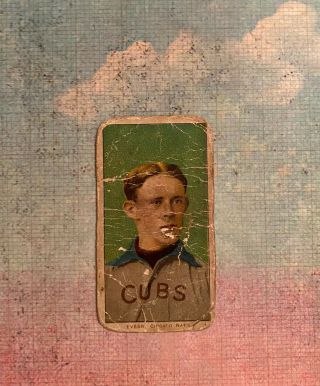 T206 1909 - 11 Johnny Evers Hof,  Portrait Piedmont 150,  Low Grade,  Cubs,  Rare