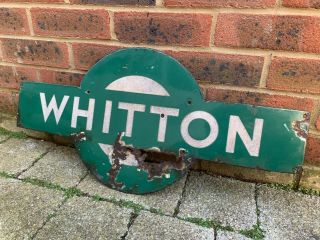 Southern Region Whitton Railway Station Enamel Target Sign: Richmond Upon Thames