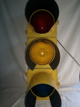 Vintage Crouse Hinds Traffic Signal Light 30 1/4 " Tall Wired And