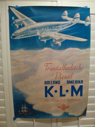 Klm Flying Dutchman Travel Poster Vintage Poster