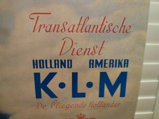 KLM FLYING DUTCHMAN TRAVEL POSTER VINTAGE POSTER 3