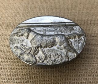James Dixon Sons Sheffield England Pewter ? Silver Plate? Snuff Box Or Pill Box