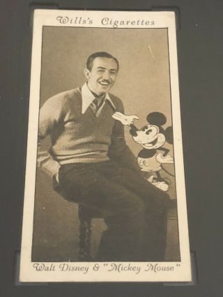 1931 WD & HO Wills Walt Disney & Mickey Mouse 24 RC SGC4 HOT 2