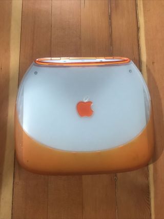 Vintage Mac Apple Ibook M2453 Laptop Tangerine Macbook - No Power Supply