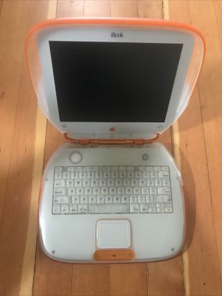 Vintage Mac Apple iBook M2453 Laptop Tangerine MacBook - No Power Supply 2