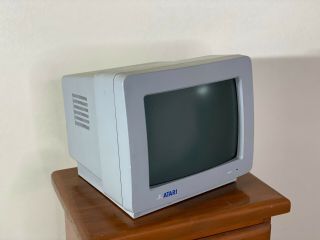 Atari Sm124 Computer Monitor Monochrome With St 1985 -