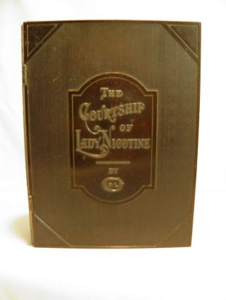 Colt Firearms " The Courtship Of Lady Nicotine " Cigarette Box Book Bakelite