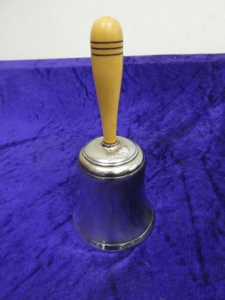 Unusual Vintage Dunhill Table Lighter In The Form Of A Hand Bell W/ Heart