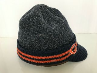 Authentic Vintage Reebok Chicago Bears Visor Knit Hat Beanie Cap