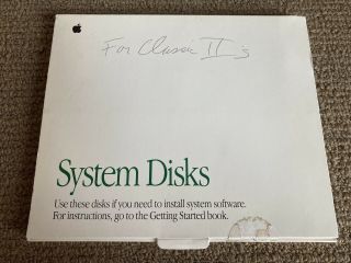 Vintage Apple Macintosh Classic Ii Software Install Disks
