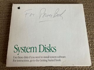 Vintage Apple Macintosh Powerbook 160 & 180 Software Install Disks