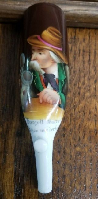 Antique German Hand Painted Pipe Bowl Porcelain - Once Again Empty