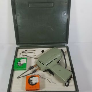 Vintage Sears Craftsman Single And Dual Heat Soldering Gun Kit W/solder 52844