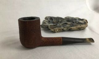 Vintage W.  O.  Larsen Hand Made In Denmark Brown Blast Tobacco Pipe Rare