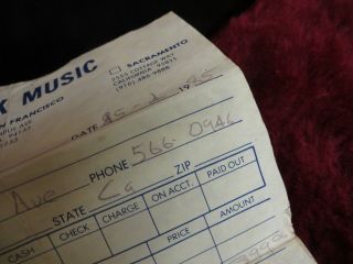 Vintage 1985 gibson flying v black Guitar & Orig.  Case & Orig.  Purchase Receipt 4