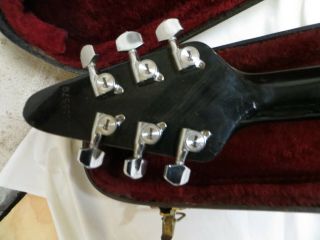 Vintage 1985 gibson flying v black Guitar & Orig.  Case & Orig.  Purchase Receipt 6