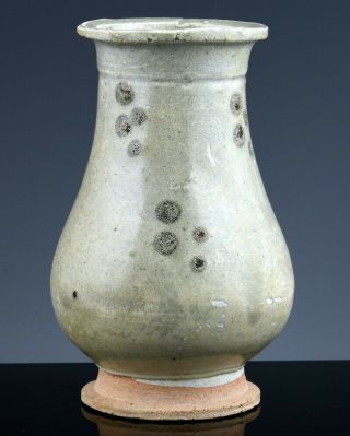 Interesting Early Chinese Qingbai Glaze Iron Spotted Vase Song Yuan Dynasty