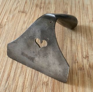Antique 19th C.  Penna.  Dutch Wrought Iron Dough Scraper W/ Heart.  Aafa