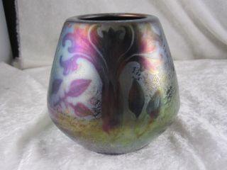 Antique Weller Sicard Iridescent Art Pottery Vase