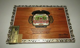 Arturo Fuente Chateau Fuente Queen B Empty Cigar Box For Crafting