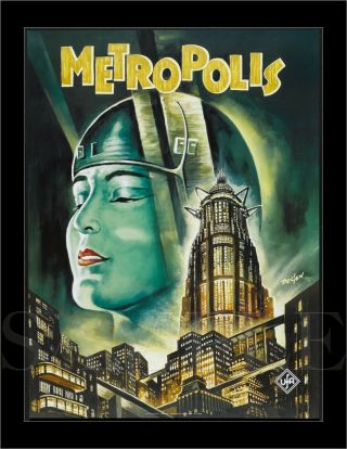 8.  5x11 Vintage Metropolis Fine Art Deco Print Picture Poster Women Robot Sci Fi