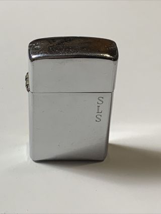 Vintage 1964 Slim Zippo Lighter Intials Sls.