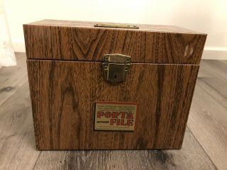 Vintage Porta File Metal Storage Safe Keeling File Box Euc Office Organization