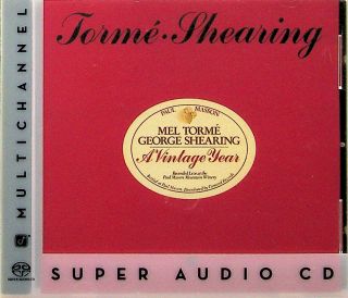 Mel Torme & George Shearing ‎– A Vintage Year Sacd 2003 Audio Cd Jazz Live