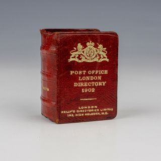 Antique Post Office London Directory - Book Formed Novelty Travel Inkwell
