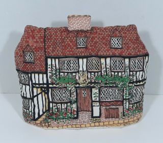 Vintage British Quilted Tea Cozy The Mermaid Inn Frances Worters England