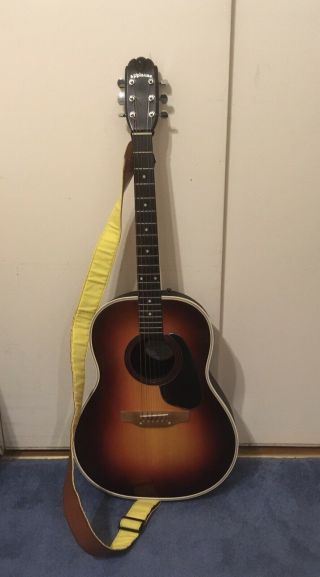 Ovation Applause Sunburst Ae - 14 - 1 Acoustic/electric 6 - String Guitar W/hard Case