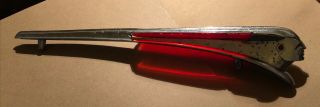 Vintage 1948 - 49 Pontiac Hood Ornament Red Lucite Indian Chieftain 510565 Gm